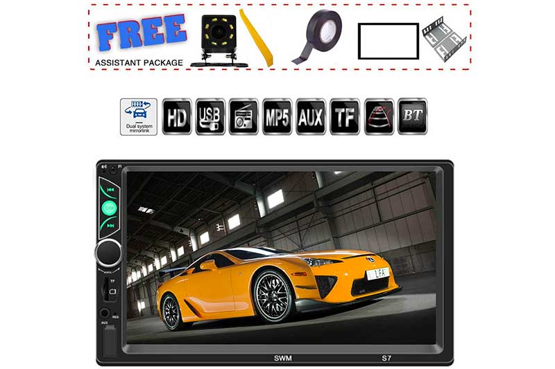 TDYJWELL 7 inch Double Din Touch Screen Car Stereo