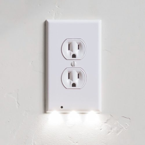 SnapPower GuideLight Outlet Wall Plate With LED Night Lights (12 Pack)
