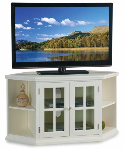  46 in. Corner TV Stand with Bookcases