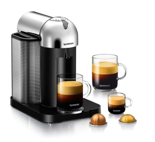 12. Nespresso Vertuo Coffee and Espresso Machine by Breville, Chrome