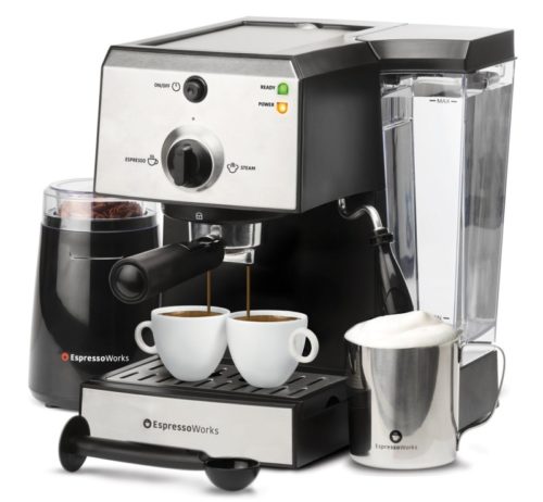 7. 7 Pc All-In-One Espresso Machine & Cappuccino Maker Barista Bundle Set