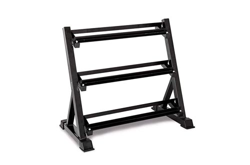 Bonnlo 3 Tier Dumbbell Rack Only, 660 LBS Load-Bearing Heavy Duty Steel Dumbbell Stand Quick Assembly for Home Gym, Black