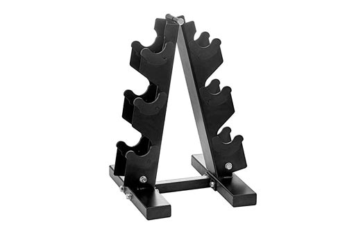 PAPABABE A Frame Dumbbell Rack Weight Rack Stand Dumbbell Weight Storage for Home Gym