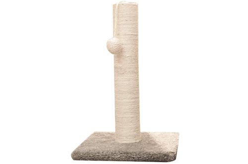 InnoPet Cat Scratching Post with Cat Interactive Toys,Sisal Cat Scratch Post,Covered with Soft Smooth Plush