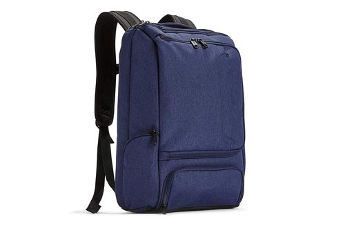 eBags Professional Slim Laptop Backpack for Travel, School & Business - Fits 17 Inch Laptop - Anti-Theft - (Brushed Indigo)