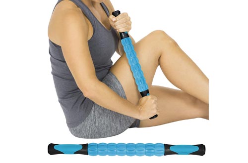 Vive Muscle Roller Stick - Body Massage for Deep Tissue - Massager for Sore Back, Neck, Leg, Foot, Arm, Yoga Exercise - Firm Rolling Tool for Workout, Runners, Athletes, Trigger Point Soreness Relief
