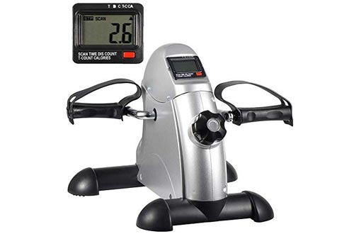 HomGarden Pedal Exerciser Bike Pedals w/LED Display for Legs and Arms,