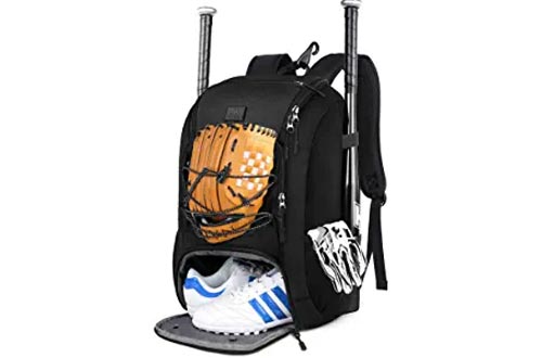 MATEIN Baseball Backpack, Softball Bat Bag with Shoes Compartment for Youth, Boys and Adult, Lightweight Baseball Bag 