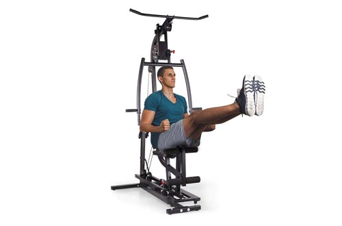 JAXPETY Black Home Gyms Station Workout Machine for Total Body Training