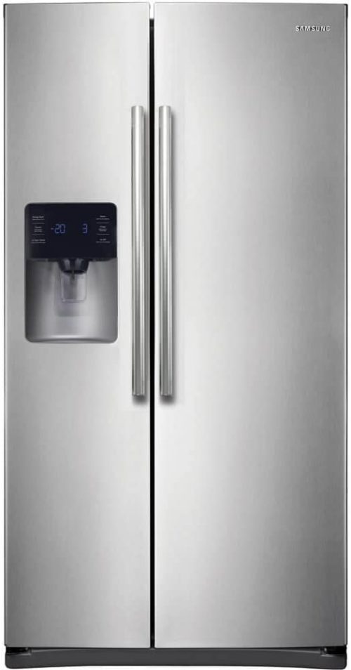 Samsung RS25H5111SR Energy Star 24.5 Cu. Ft. Side-by-Side Refrigerator/Freezer with External Water/Ice Dispenser and In-Door Ice Maker, Stainless Steel
