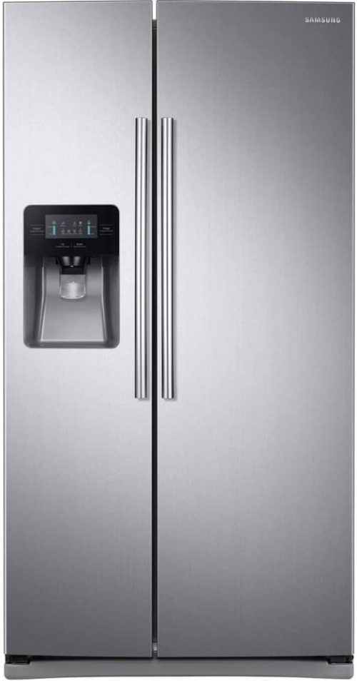 Samsung RS25J500DSR 36" Freestanding Side by Side Refrigerator with 24.52 cu. ft. Capacity