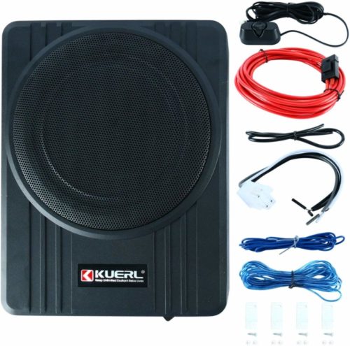 10 Inch 600W Car Under-Seat Sub Woofer Active Powered Amplifier Bass Enclosed