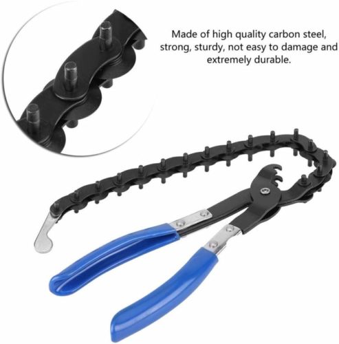 Exhaust Pipe Cutter, Universal Exhaust Tailpipe Tube Cutting Pliers Carbon Steel Tubing Cutter with 15 Blades