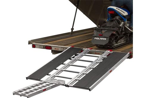 Rage Powersports 60" x 54" Snowmobile Loading Ramps with Center Extension Track