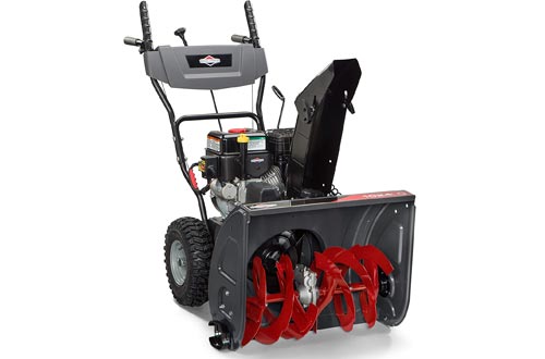 Briggs & Stratton 1024 Standard Series 24-Inch Dual-Stage Snow Blowers with Push Button Electric Start and Dash Mounted Chute Rotation
