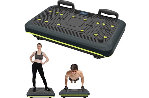 BARWING Vibration Platform, Whole Body Workout Vibration Fitness Machines, Push Up Bars, Home Training Equipment for Body Shape&Massage