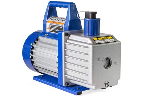 XtremepowerUS 1/2HP 2-Stage Vane Vacuum Pumps (5 CFM) Air Conditioner Refrigeration HVAC Air AC A/C R410a R134