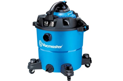 Vacmaster VBV1210, 12-Gallon 5 Peak HP Wet/Dry Shop Vacuums with Detachable Blower