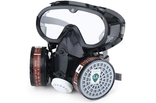 CZX Full-Face Respirators, with Filtering Protective Mask, Purifying Air, Reusable, Suitable