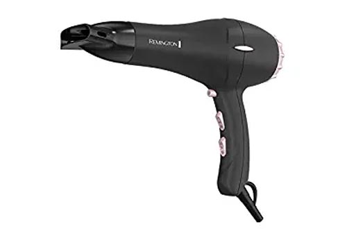 Remington Pro Hair Dryers with Pearl Ceramic Technology, Black/Pink, AC2015