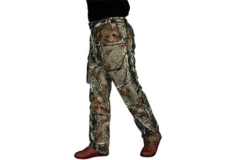Krumba Men's Camouflage Hunting Windproof Waterproof Seam Sealed Pants