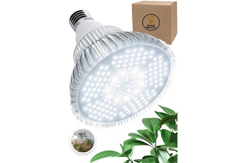 100W LED Grow Light Bulbs - White Full Spectrum Plant Light for Indoor Plants, Garden, Aquarium, Vegetables, Greenhouse & Hydroponic Growing by Haus Bright