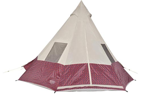 Wenzel Shenanigan 5 Person Teepee Tents - Red