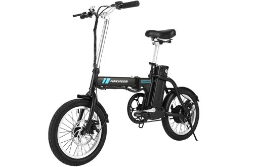 ANCHEER Folding Electric Bikes, 16 Inch Collapsible Electric Commuter Bikes Ebike with 36V 8Ah Lithium Battery