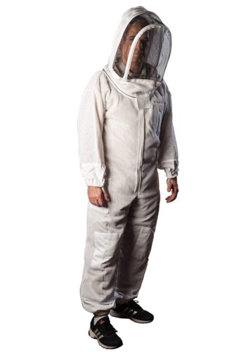 Forest Beekeeping Supply Ventilated Suit - Clear View Fencing Veil YKK Brass Zippers Light Weight & Maximum Protection Professional & Beginner Beekeepers (XS)