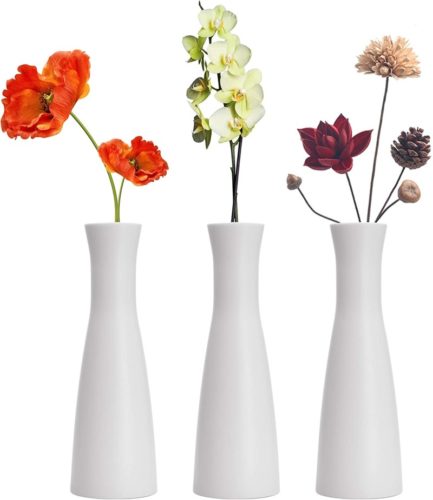 LINGMAI-Tall-Conic-Composite-Plastics-Flower-Vase-Small-Bud-Decorative-Floral-Vase-Home-Decor-Centerpieces-Arranging-Bouquets-Connected-Tubes-Wide-Caliber