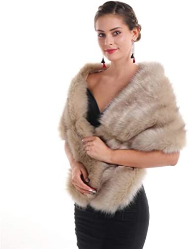 Lucky-Leaf-Women-Luxurious-Large-Winter-Faux-Fur-Scarf-Wrap-Collar-Shrug-for-Lady-Poncho-Wedding-Dinner-Party.