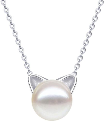 S.Leaf-Sterling-Silver-Cat-Necklace-Freshwater-Cultured-Pearl-Cat-Collarbone-Charm-Necklace
