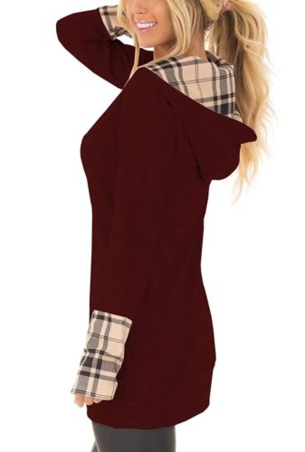 Yingkis-Womens-Long-Sleeve-Plaid-Hoodies-Tunic-Tops-Button-Cowl-Neck-Casual-Slim-Blouse