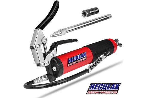 AcPulse HECULAX Grease Guns, 6000PSI Heavy Duty Deluxe Pistol Grease Guns with 18" Flex Hose,Easy Operation
