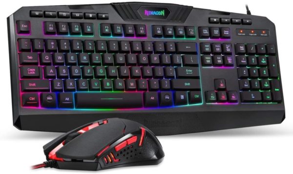 1. Redragon S101 Wired Gaming Keyboard and Mouse Combo RGB Backlit Gaming Keyboard
