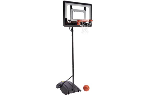 SKLZ Pro Mini Hoops Basketball System with Adjustable-Height Pole and 7-Inch Ball