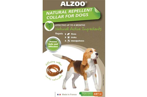 Alzoo Natural Flea & Tick Medium Dog Collars