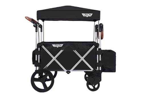 Keenz Stroller Wagon – 7S Pull/Push Wagon Stroller – Safe and Secure Baby Wagon Stroller and Stroller for Big Kids – Versatile Wagon Stroller Ideal for Special Needs, Black