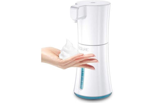 CQURE Soap Dispensers,Automatic Foaming Hand Soap Dispensers Touchless 450ml Waterproof Battery Operated for Bathroom Kitchen