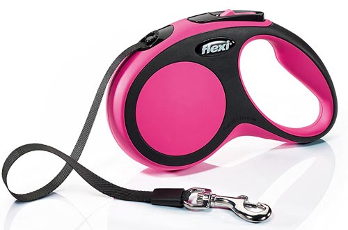 FLEXI Comfort Retractable Dog Leashes in Pink, 16'