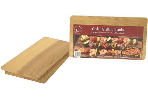 Natures Cuisine NC004-210 Cedar Grilling Planks, 5-1/2-Inch by 10-Inch by 5/16-Inch, 2 Count