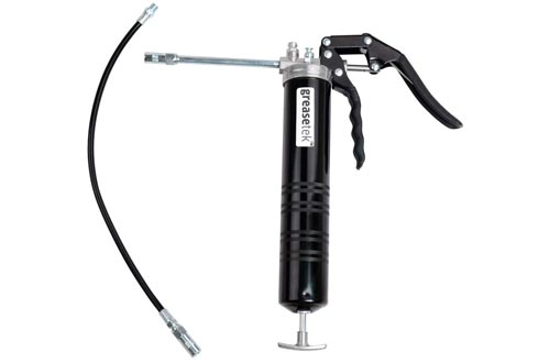 GreaseTek Premium Pistol Grip Grease Guns with 18" Hose and Extension Pipe