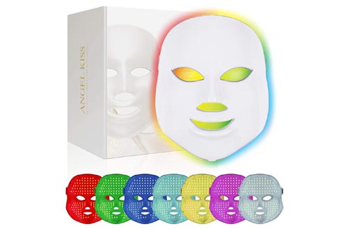 Face Led Masks -Angel Kiss 7 Color Blue Red Light Therapy Photon Masks Facial Skin Rejuvenation Firming Lift PDT Skin Care Masks