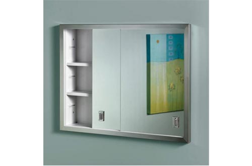 Jensen B703850 Contempora 2-Door Medicine Cabinets, 24-Inch by 19-Inch, Stainless Steel