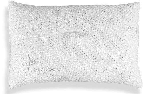 Xtreme Comforts Hypoallergenic, Adjustable Thickness, Kool-Flow Micro Vented Bamboo Shredded Memory Foam Bed Pillows for Sleeping, Back, Stomach & Side Sleepers, Queen Size, Made in USA