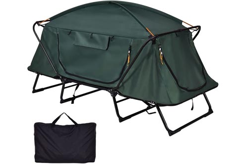 Heize best price Elevated Camping Tent Cots Waterproof Hiking Outdoor w Carry Bag - Folding 1 Person (U.S. Stock)