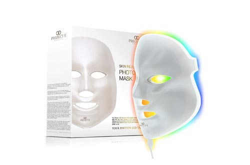Project E Beauty LED Face Masks Light Therapy | 7 Color Skin Rejuvenation Therapy LED Photon Masks Light Facial Skin Care Anti Aging Skin Tightening Wrinkles Toning Masks