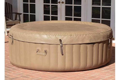 ZRXRY Inflatable Hot Tubs, Inflatable Bath Tubs, Inflatable Spa, 2 Person, Tan