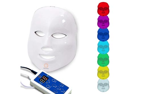 ermashine Pro 7 Color LED Masks for Face | Photon Red Light For Healthy Skin Rejuvenation Therapy | Collagen, Anti Aging, Wrinkles, Scarring | Korean Skin Care, Facial Skin Care Masks, LED Face Masks