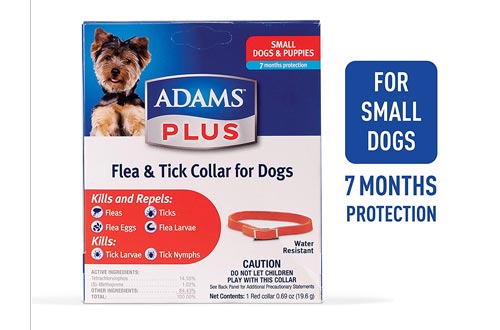 Adams Plus Flea & Tick Collars for Dogs, Small
